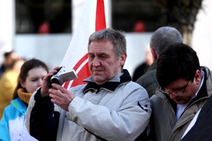 Harry Breckel 28.02.2015 Kundgebung der NPD Niedersachsen in Peine 5